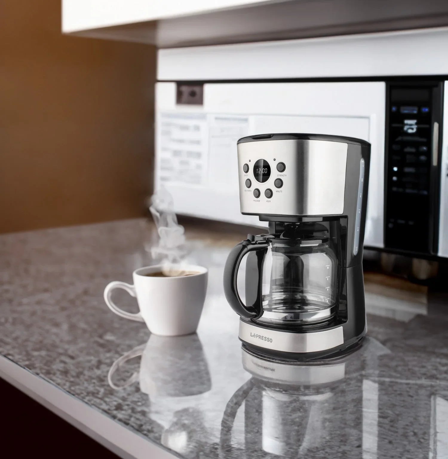 LePresso Digital Drip Coffee Machine with Smart Functions 1.5L 900W - Tashqila LePresso Digital Drip Coffee Machine with Smart Functions 1.5L 900W - Tashqila